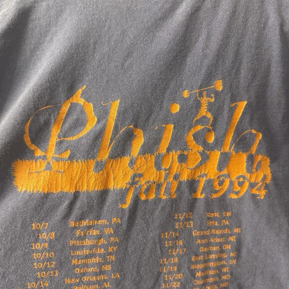 Vintage 1994 90s Phish Fall Tour Purple Jim Pollock Trey Anastasio T Shirt XL - Picture 7 of 8